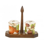 Набор емкостей под соль/перец Фрукты Sestesi на подставке