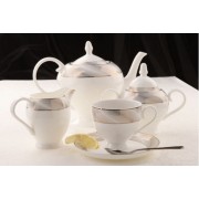Чайный сервиз Платина Royal Aurel на 6 персон 15 предметов