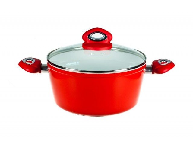 Кастрюля Красная керамика Bialetti 20 см 2,5 л