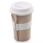 Кружка для кофе с ложкой 0,5 л бежевая CooknCo BergHoff