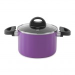 Кастрюля с крышкой 16см 2л фиолетовая Eclipse BergHoff