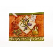 Блюдо прямоугольное стеклянное Оливки Certified International 25х20см