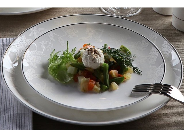 Столовый сервиз Белый лотос Royal Aurel на 6 персон 27 предметов