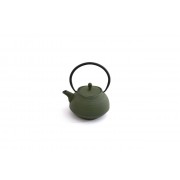 Заварочный чайник чугунный Studio BergHoff зеленый с полосками 1,1 л