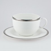 Чашка 270 мл Серебряная вышивка Royal Bone China