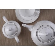 Чайный сервиз Пион белый Royal Aurel на 6 персон 15 предметов