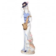 Статуэтка керамическая Девушка с саксофоном Royal Classics 31 см