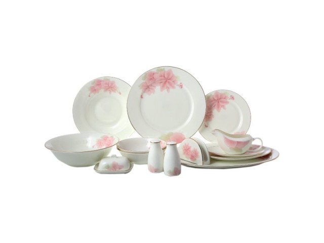 Столовый сервиз на 6 персон 30 предметов Розовые цветы Royal