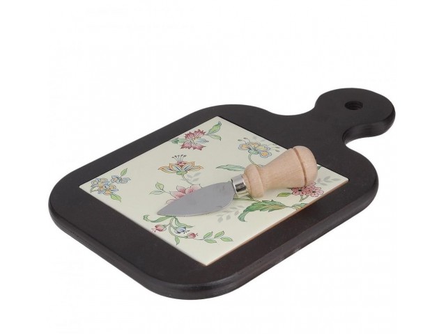 Доска для сыра с ножом Прованс Nuova Ceramica 19,5х30 см