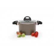 Кастрюля с крышкой 16см 2л серая Eclipse BergHoff