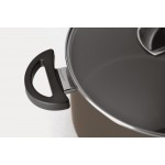 Кастрюля с крышкой 16см 2л серая Eclipse BergHoff