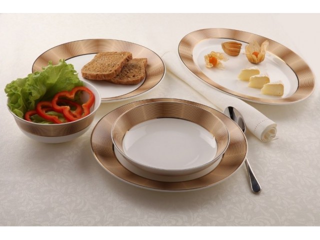 Столовый сервиз Золото Royal Aurel на 6 персон 27 предметов