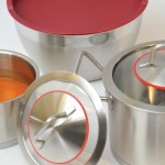 Набор посуды для приготовления Hotel BergHoff красными крышками 12 предметов