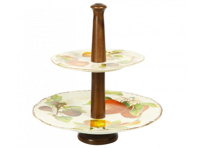 Горка для фруктов 2-х ярусная Фрукты Сестеси (Sestesi) 34см