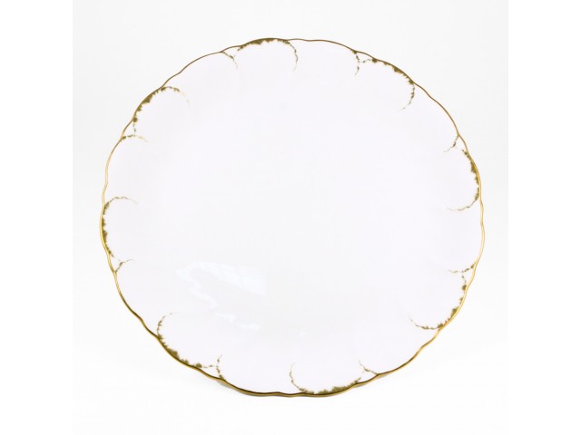Набор 6 тарелок подстановочных 27 см Narumi Белый с золотом