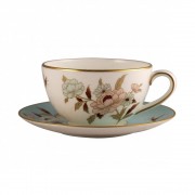 Чашка капуччино 400 мл с блюдцем Narumi Мирей (Mirei Blue)