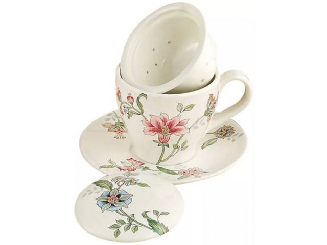Заварочная чашка с блюдцем Прованс Nuova Ceramica 13 см