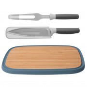 Набор для нарезки мяса: разделочная доска, нож, вилка Leo BergHoff 3 премета