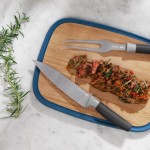 Набор для нарезки мяса: разделочная доска, нож вилка Leo BergHoff 3 премета