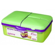 Ланчбокс Sistema 4-х секционный 1,5л с бутылкой