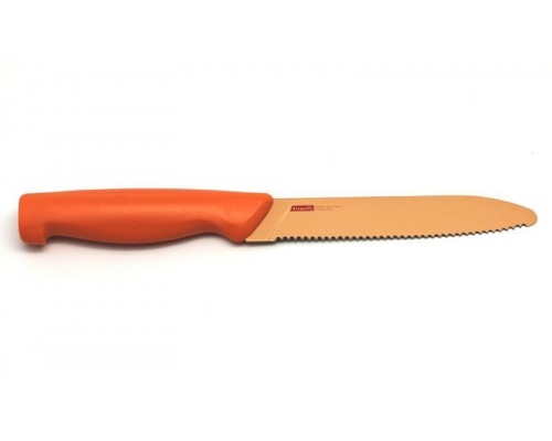 Нож кухонный с зубчиками Microban 13см Оранжевый