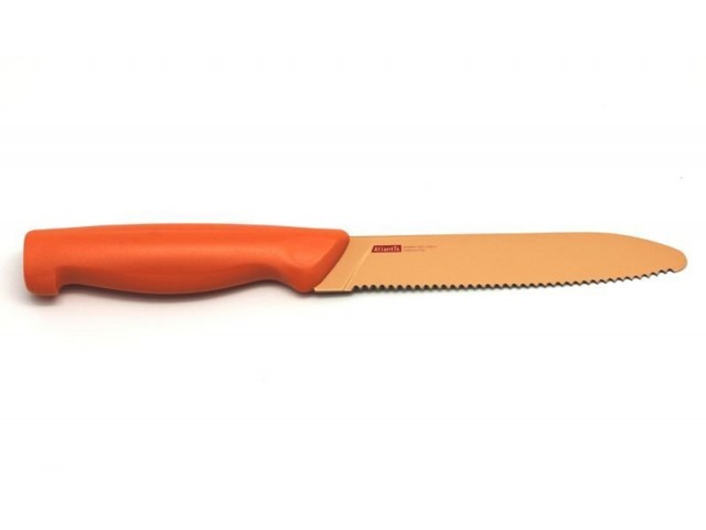 Нож кухонный с зубчиками Microban 13см Оранжевый