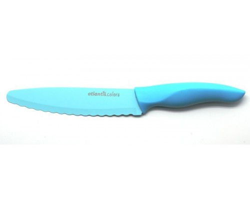 Нож универсальный с зубчиками Microban Color Голубой 15см