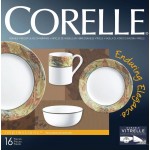 Набор столовой посуды Corelle Woodland Leaves на 4 персоны 16 предметов