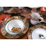 Набор столовой посуды Corelle Woodland Leaves на 4 персоны 16 предметов