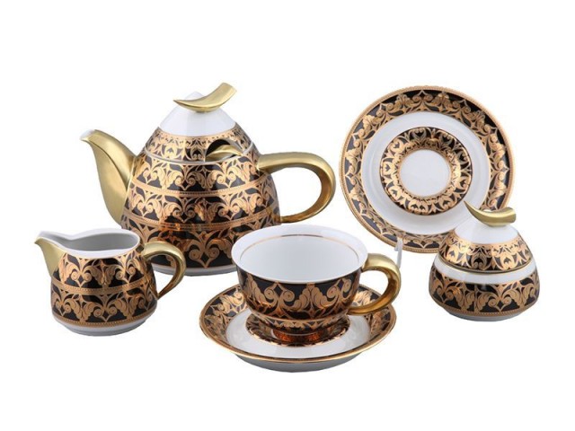 Сервиз кофейный Rudolf Kampf Кельт 2293 на 6 персон 15 предметов с чайником 0,55 л
