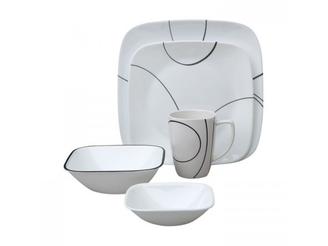 Набор столовой посуды Corelle Simple Lines на 6 персон 30 предметов