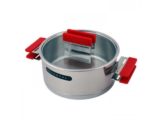 Кастрюля Silampos РЭЙНБОУ 1,0л (14см) красный цвет Кастрюля Silampos РЭЙНБОУ 1,0л (14см) красный цвет