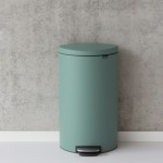 Мусорный бак Brabantia с педалью 40л FB Бирюзовый