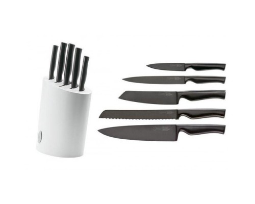 Набор ножей Virtu black Ivo 6 предметов черный
