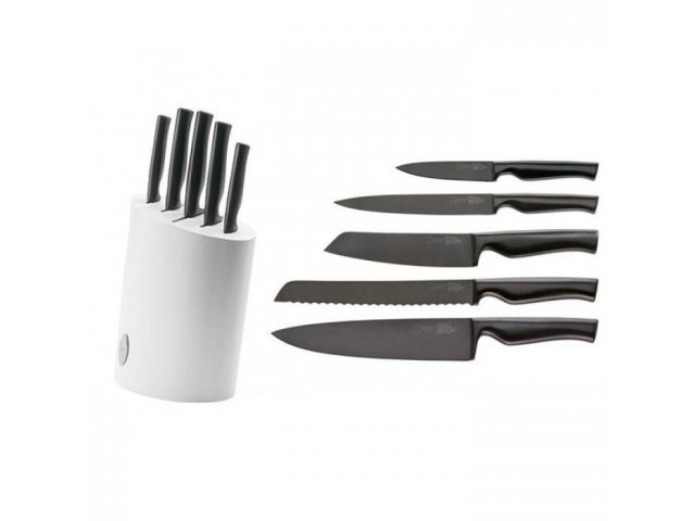 Набор ножей Virtu black Ivo 6 предметов черный