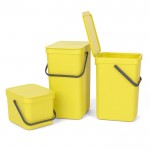 Встраиваемое мусорное ведро Brabantia Sort & Go 12 л Желтый Встраиваемое мусорное ведро Brabantia Sort & Go 12 л Желтый