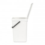 Встраиваемое мусорное ведро Brabantia Sort & Go 16 л Белый