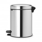 Мусорный бак Brabantia с педалью newIcon 5л, стальной полированный