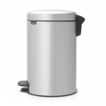 Мусорный бак newicon 12 л Серый металлик Brabantia с педалью
