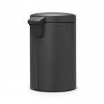 Мусорный бак newicon 12 л Минерально-графитовый Brabantia с педалью