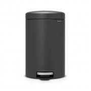 Мусорный бак newicon 12 л Минерально-графитовый Brabantia с педалью