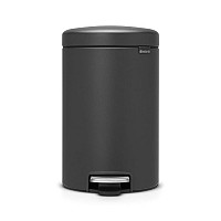 Мусорный бак newicon 12 л Минерально-графитовый Brabantia с педалью