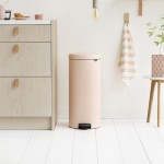 Мусорный бак Brabantia с педалью newIcon 30л Розовый