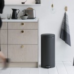 Мусорный бак newicon 30 л Brabantia Минерально-графитовый Мусорный бак newicon 30 л Brabantia Минерально-графитовый