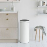 Мусорный бак Touch Bin New 30 л Белый Brabantia Мусорный бак Touch Bin New 30 л Белый Brabantia