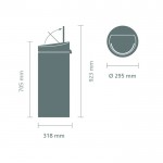 Мусорный бак Touch Bin New 30 л Белый Brabantia Мусорный бак Touch Bin New 30 л Белый Brabantia