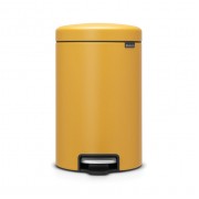 Мусорный бак newicon 12 л Минерально-горчичный Brabantia с педалью