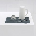 Силиконовый коврик для сушки посуды Sink Side Темно-серый Brabantia