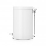 Ведро для мусора с педалью Brabantia 12л белый
