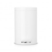Ведро для мусора с педалью Brabantia 12л белый